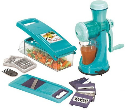 

Crystal Juicer Dicer & 6 in 1 Juicer Dicer & 6 in 1 Multicolor Kitchen Tool Set(Multicolor)