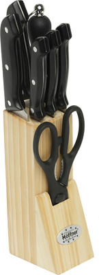 

Hoffner HF-7140 Knife set on Stand - 8 pcs Steel Kitchen Tool Set(Steel)
