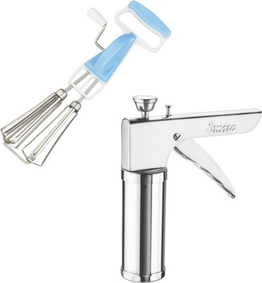 

smita 1 Kitchen Press + 1 Beater KITCHEN PRESS + BEATER COMBO OFFER (PACK OF 2) sky blue Kitchen Tool Set(sky blue)