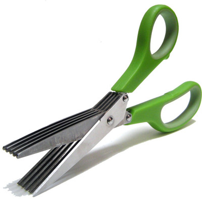 

Finnexe stainless steel herb scissor Silver Kitchen Tool Set(Silver)