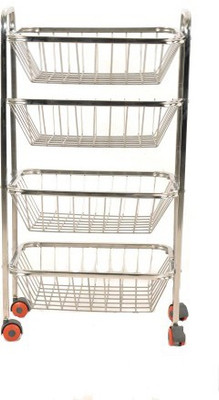 

Anmol Square Stainless Steel Kitchen Trolley