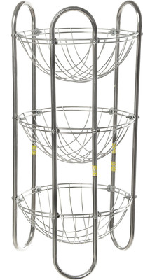 

SHREE SINGHAL Three shelves Stainless Steel Kitchen Trolley