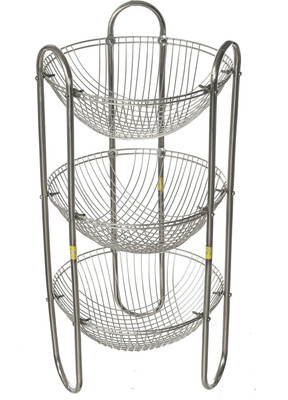 

SHREE SINGHAL Three shelves Stainless Steel Kitchen Trolley