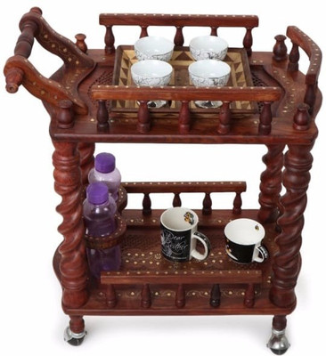 

Onlineshoppee Hexo Wooden Kitchen Trolley