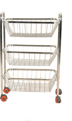 

Crystal Trolly Stainless Steel Kitchen Trolley
