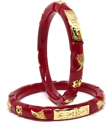 TANVI J Plastic Gold-plated Bangle Set(Pack of 2)