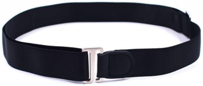 Adhvik Men & Women Casual, Formal Black Nylon Belt