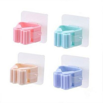 SHREEHARI Multicolor Plastic Broom Holder(4 Holders)