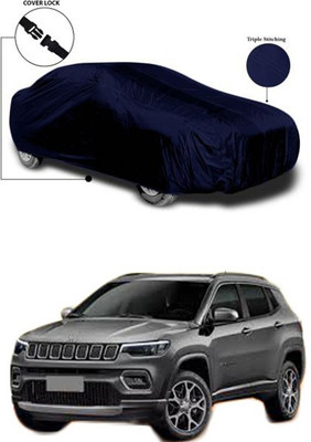 Billseye Car Cover For Jeep Universal For Car (Without Mirror Pockets)(Blue)