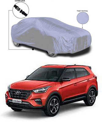 Royalrich Car Cover For Jeep Compass (Without Mirror Pockets)(Silver)