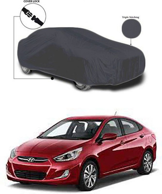 Royalrich Car Cover For Hyundai Accent (Without Mirror Pockets)(Grey)