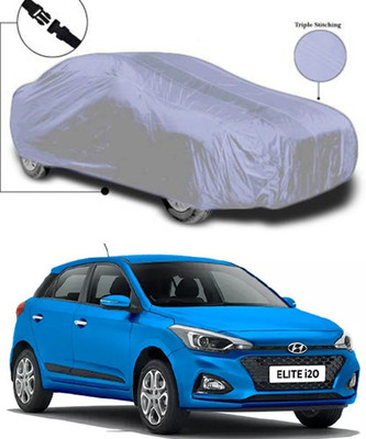 Royalrich Car Cover For Hyundai Elite i20 (Without Mirror Pockets)(Silver)