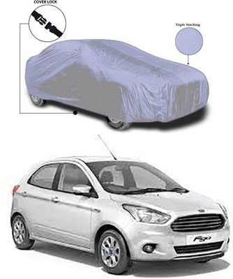 Royalrich Car Cover For Ford Figo (Without Mirror Pockets)(Silver)