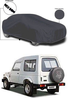 Billseye Car Cover For Maruti Suzuki Gypsy MG-410 (Without Mirror Pockets)(Grey)