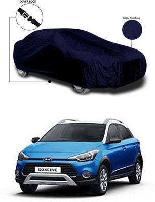 Royalrich Car Cover For Hyundai i20 Active (Without Mirror Pockets)(Blue)