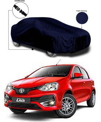Billseye Car Cover For Toyota Etios Liva (Without Mirror Pockets)(Blue)