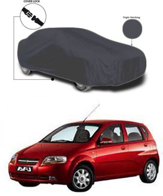Royalrich Car Cover For Chevrolet Aveo U-VA (Without Mirror Pockets)(Grey)