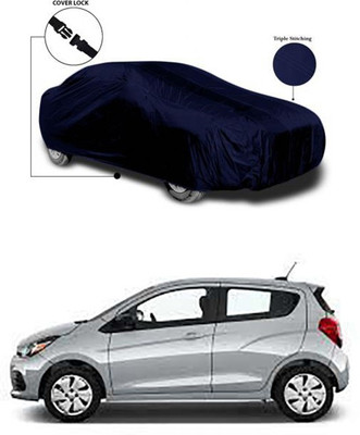 Royalrich Car Cover For Chevrolet Spark (Without Mirror Pockets)(Blue)