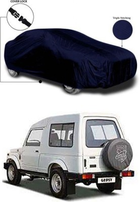 Billseye Car Cover For Maruti Suzuki Gypsy MG-410 (Without Mirror Pockets)(Blue)