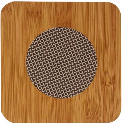 Modinity Square Reversible Wood Coaster Set(Pack of 3)