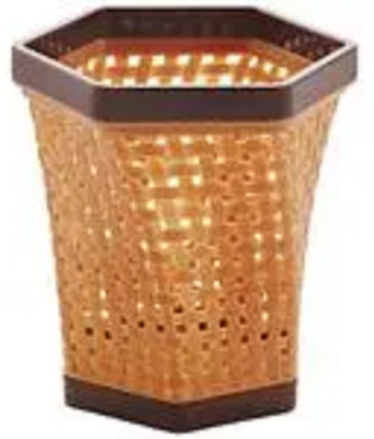Bekner 1 Compartments plastic pen stand(Brown)