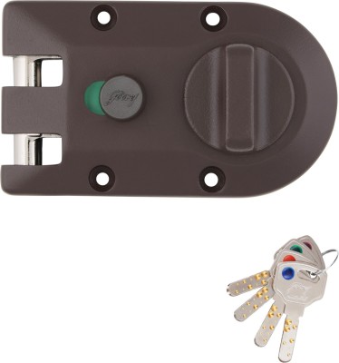 Godrej Locks Brass Metallic Deadbolts(Black)