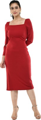 NEYSA Women Bodycon Maroon Dress