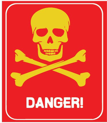 VVWV DANGER Emergency Sign