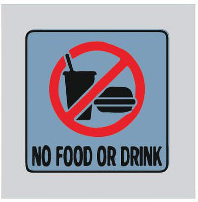 VVWV No Food Or Dring Emergency Sign