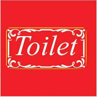 VVWV Toilet Emergency Sign