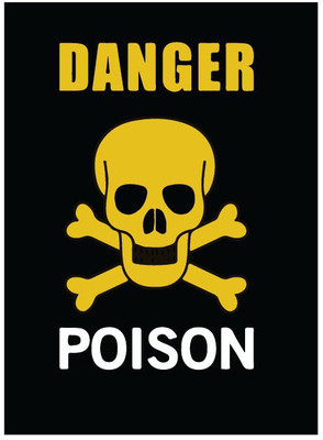 VVWV DANGER SIGN STIKER Emergency Sign