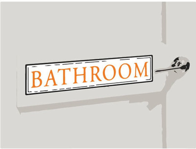 VVWV BATHROOM Emergency Sign