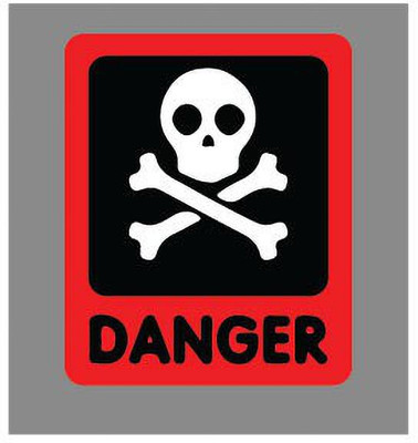 VVWV DANGER Emergency Sign