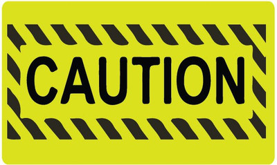 VVWV CAUTION Emergency Sign