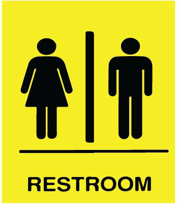 VVWV RESTROOM Emergency Sign
