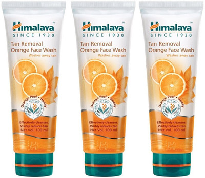 HIMALAYA Tan Removal Orange  100ML - Pack Of 3 Face Wash(100 ml)