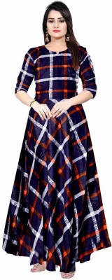 Kuber Fashion Women Gown Multicolor Dress