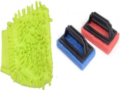 SBTs TILE BRUSH,CAR SPONGE Cleaning Brush, Glove