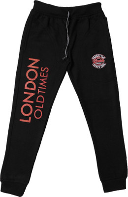Smile IN LIFE Track Pant For Boys(Black, Pack of 1)