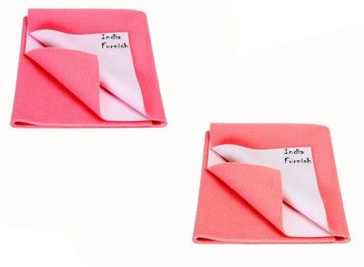 India Furnish Cotton Baby Bed Protecting Mat(Pink, Extra Large, Pack of 2)