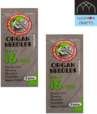 Lucknow Crafts Machine Sewing Needle(Universal Needle HAx1-16/100 Pack of 10)