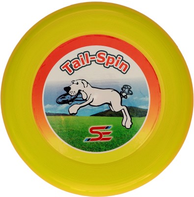 Shashi Enterprises Plastic Flying Disc Frisbee for Kids, Adults and Dogs (Random Colours) Frisbee & Boomerang(Yellow)