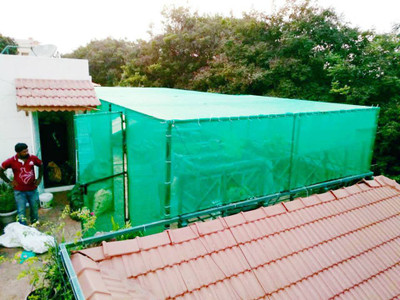 SIDDHI GREEN NET 18X10 FEET (216X120 INCH) Portable Green House(Green)