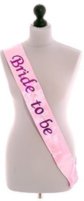 Quick Bride to Be Satin Sash Pink with Glitter Letters for Bridal Shower, Marriage Props Decorations,Bride Groom Family Bachelorette, Balloons Photo Booth Props Shoot/Photoshoot/Bachelor sache