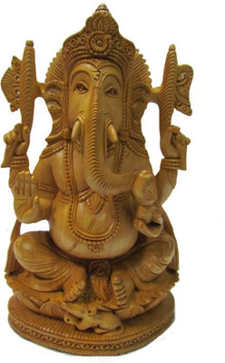 4% OFF on SC Handicrafts Wooden Lord Ganesha Decorative Showpiece - 20 cm(Wood, Brown) 4% OFF on SC Handicrafts Wooden Lord Ganesha Decorative Showpiece - 20 cm(Wood, Brown)