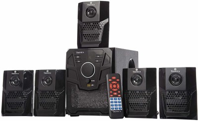 TRONICA Version:2 Atom Series LED Spectrum 5.1 Home Theater System with Bluetooth/SD Card/Pen Drive/FM/AUX Support & Remote (5.1) 40 W Bluetooth Home Theatre(Black, 5.1 Channel)