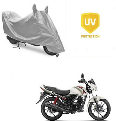 SRENTERPRISES Two Wheeler Cover for Suzuki(Sling Shot Plus, Silver)