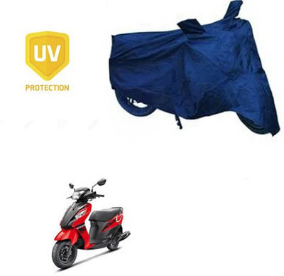 RPSENTTERPR Waterproof Two Wheeler Cover for Suzuki(Let's, Blue)