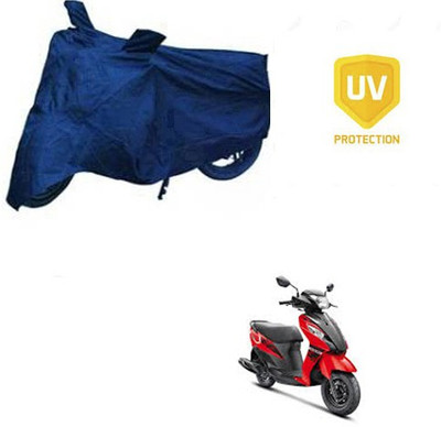RPSENTTERPR Waterproof Two Wheeler Cover for Suzuki(Let's, Blue)