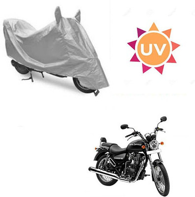 SRENTERPRISES Two Wheeler Cover for Royal Enfield(Thunderbird 350, Silver)